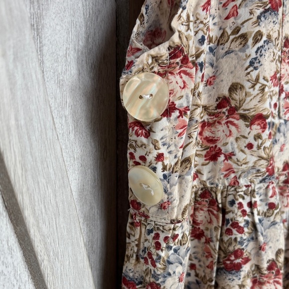 Floral Button Strap Dress - Picture 4 of 12